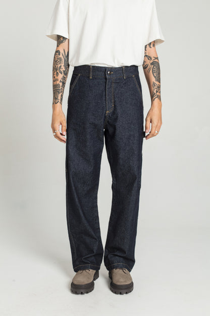 PAGEAS - DENIM CARPENTER PANTS - Aura