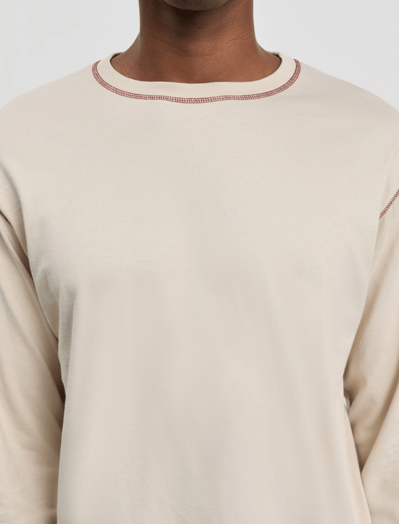 ANOTHER T-SHIRT 3.0, GREY/BURNT RED Another Aspect