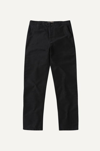 MOLESKIN STRAIGHT WORK TROUSER BLACK - Aura