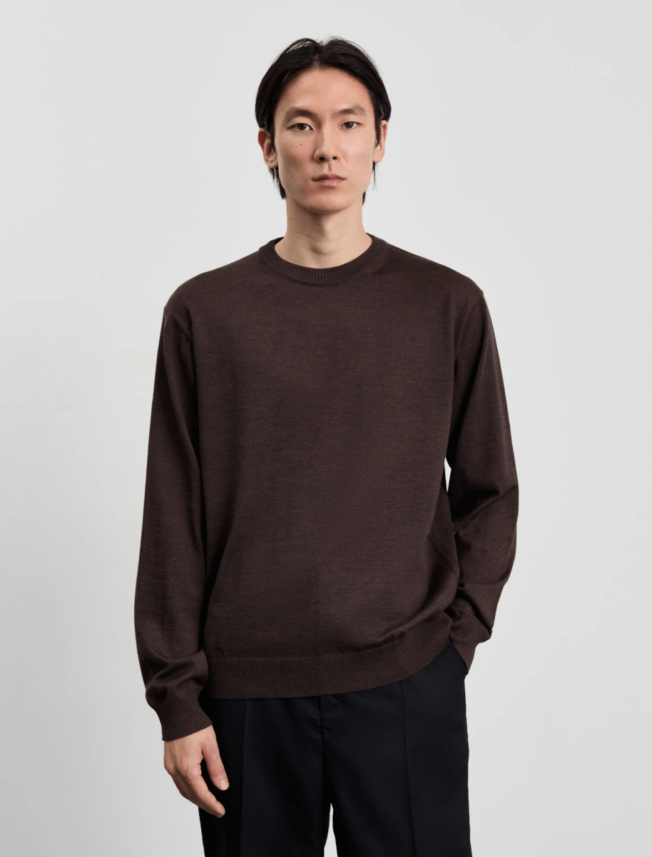 ANOTHER SWEATER 5.0, BROWN MELANGE Another Aspect