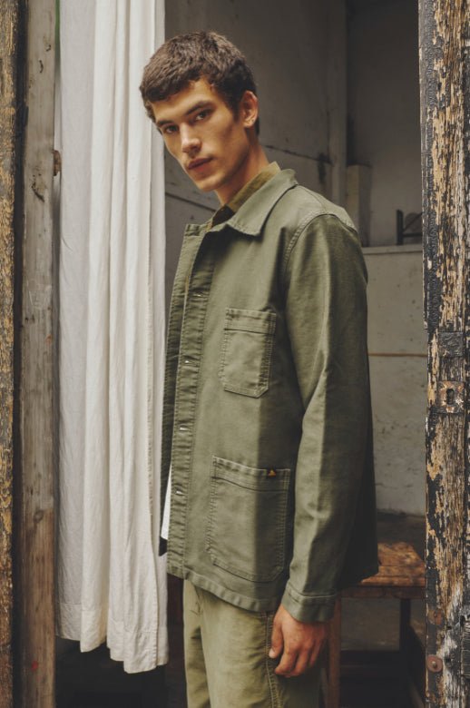 MOLESKIN VINTAGE WASHED WORK KAKI - Aura — photo 3