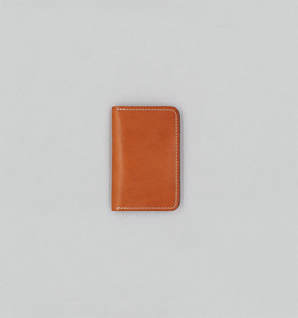 porte-cartes livre - veau végétal whisky
