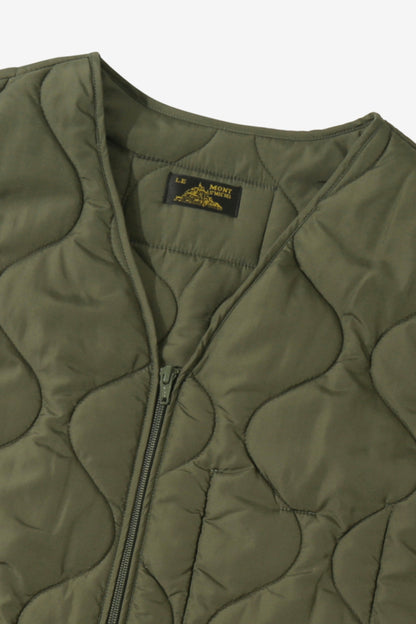 VINIS - SLEEVELESS JACKET KAKI - Aura