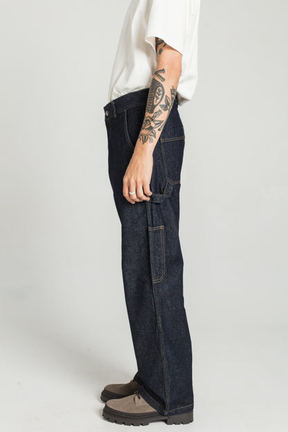 PAGEAS - DENIM CARPENTER PANTS - Aura