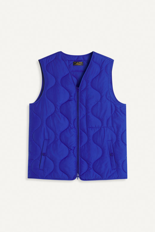 VINIS - SLEEVELESS JACKET BLUE - Aura