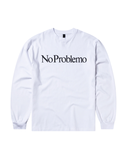 No Problemo LS Tee White Aries no problemo