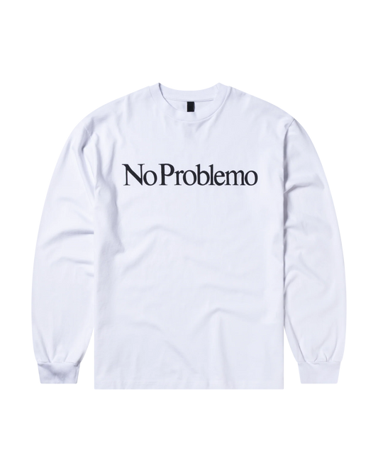 No Problemo LS Tee White Aries no problemo