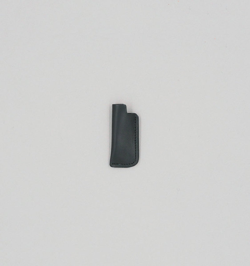 étui à briquet veau à double tannage noir Laperruque