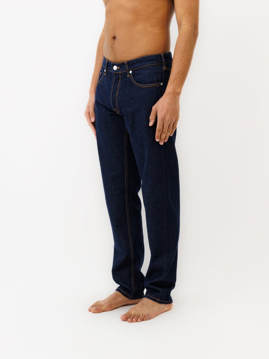 Jeans DN.20 Coupe Droite - Bleu Un Lavage - Ateliers de Nîmes - Aura Store - vue 4