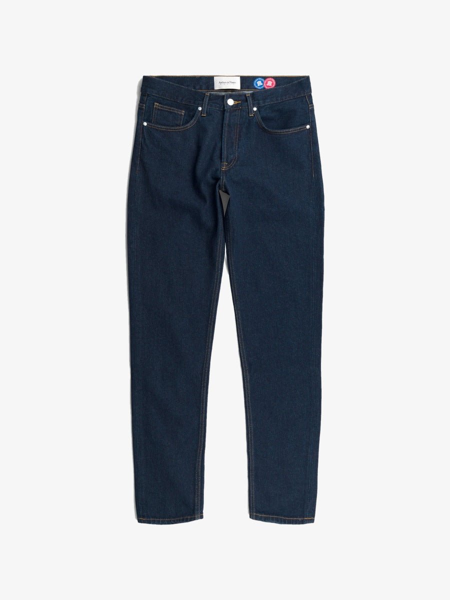 Jeans DN.30 Coupe Droite Ajustée - Bleu Un Lavage - Ateliers de Nîmes - Aura Store - vue 1