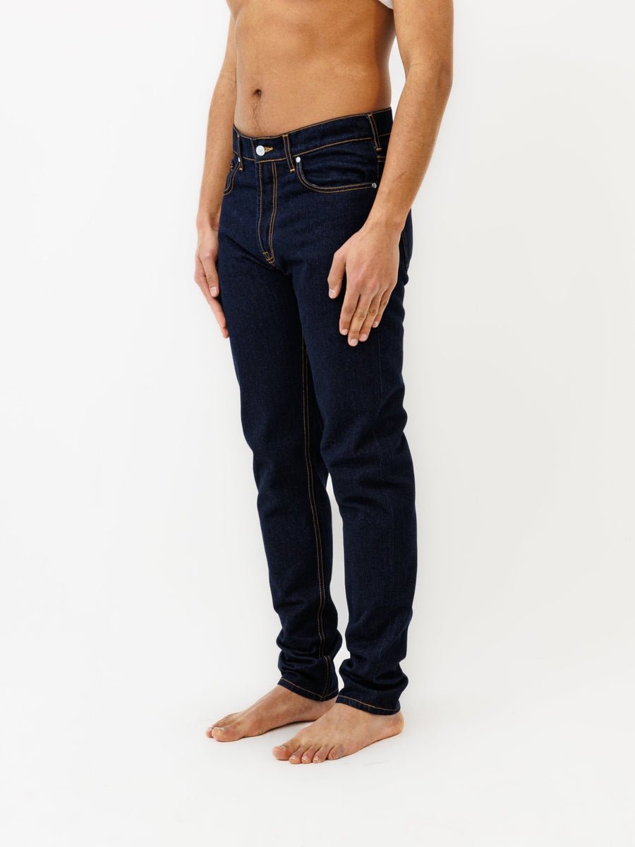 Jeans DN.30 Coupe Droite Ajustée - Bleu Un Lavage - Ateliers de Nîmes - Aura Store - vue 4