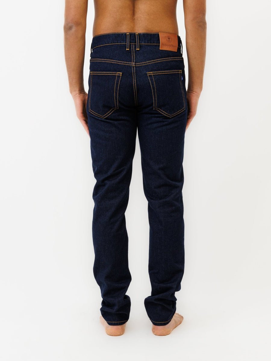 Jeans DN.30 Coupe Droite Ajustée - Bleu Un Lavage - Ateliers de Nîmes - Aura Store - vue 5