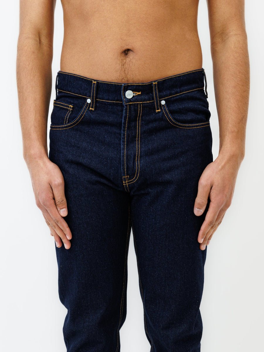Jeans DN.30 Coupe Droite Ajustée - Bleu Un Lavage - Ateliers de Nîmes - Aura Store - vue 6
