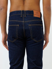 Jeans DN.30 Coupe Droite Ajustée - Bleu Un Lavage - Ateliers de Nîmes - Aura Store - vue 7