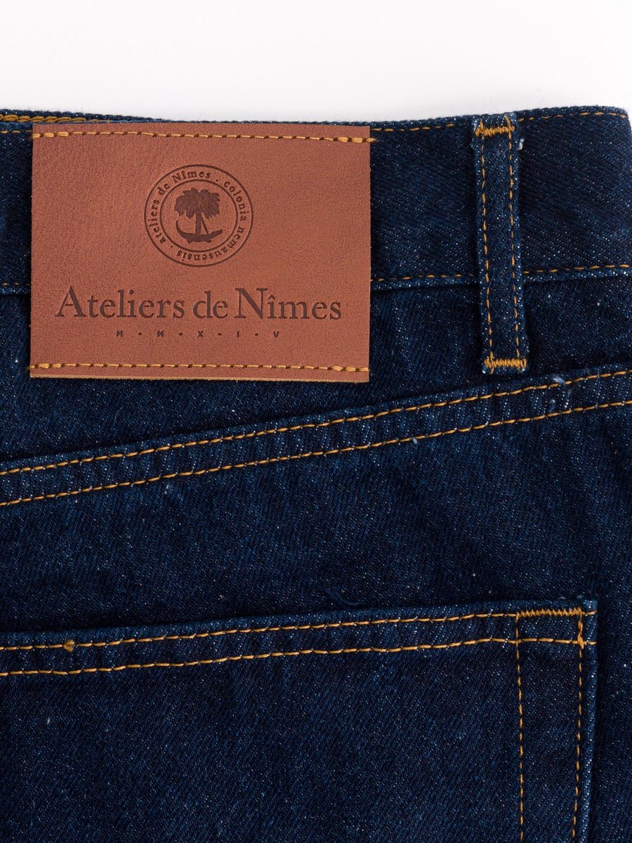 Jeans DN.30 Coupe Droite Ajustée - Bleu Un Lavage - Ateliers de Nîmes - Aura Store - vue 8