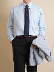 Ametora Straight Collar Selvedge Poplin Blue - Kamakura Shirts - vue 2