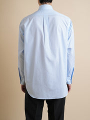 Ametora Straight Collar Selvedge Poplin Blue - Kamakura Shirts - vue 4