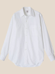 Ametora Straight Collar Selvedge Poplin White - Kamakura Shirts - vue de face