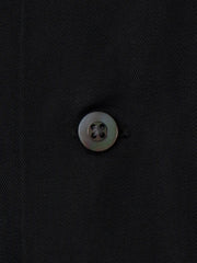 Open Collar Tencel Shirt Black - Kamakura Shirts - détail 2