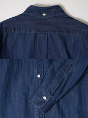 Vintage Ivy Japanese Denim 7oz Dark Blue - Kamakura Shirts - détail denim