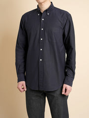 Vintage Ivy Navy Oxford - Kamakura Shirts - vue de dos portée