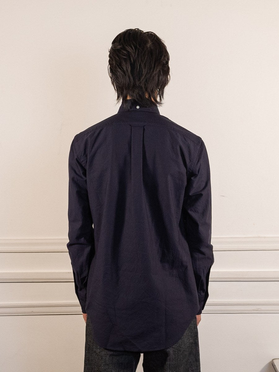 Vintage Ivy Navy Oxford - Kamakura Shirts - vue de dos portée