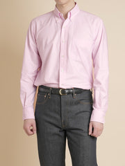 Vintage Ivy Pink Oxford - Kamakura Shirts - vue portée