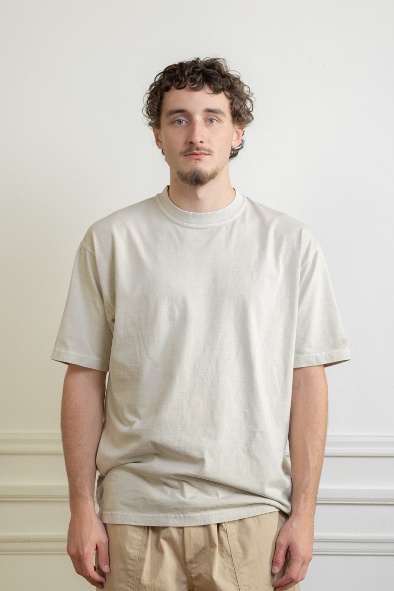 kappy pigment t-shirt oatmeal coton teinté pigment aspect vintage — photo 2