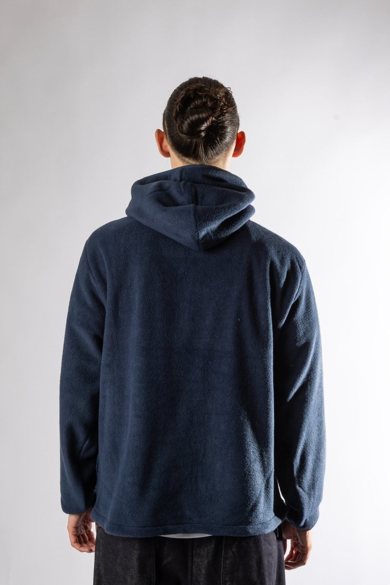 SUNRISE FLEECE BUTTON HOODIE NAVY Kappy