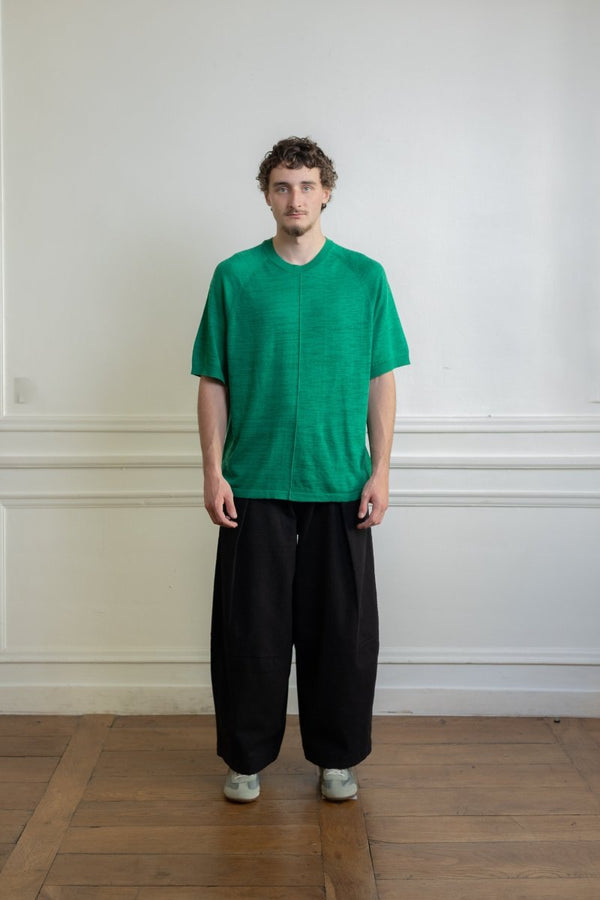 RAGLAN TRIPLE T SHIRT - GREEN