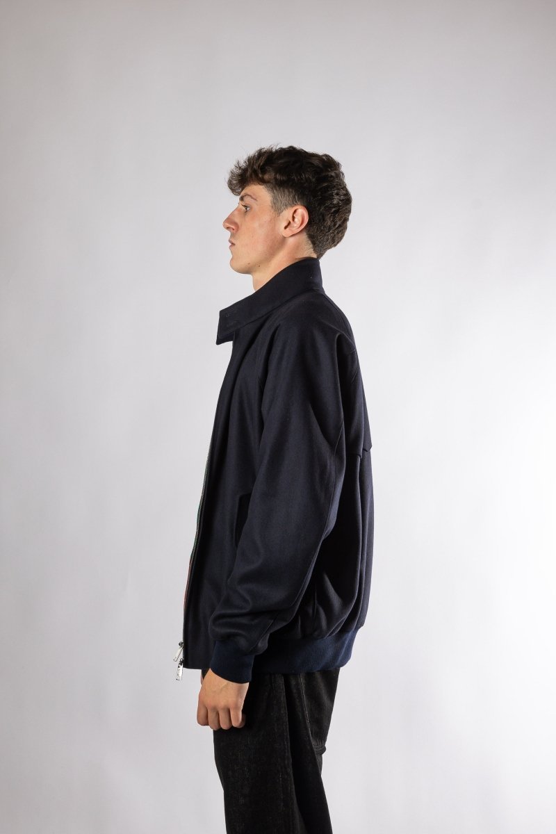 Détail Melton G9 Deep Blue – boutique homme Rennes – Aura Store