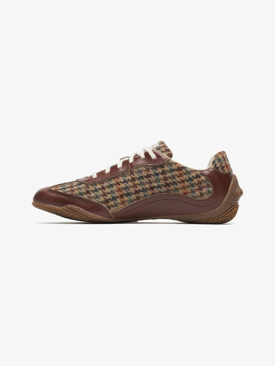 Merrell Relay Lace x Harris Tweed Dark Walnut, vue de profil intérieur