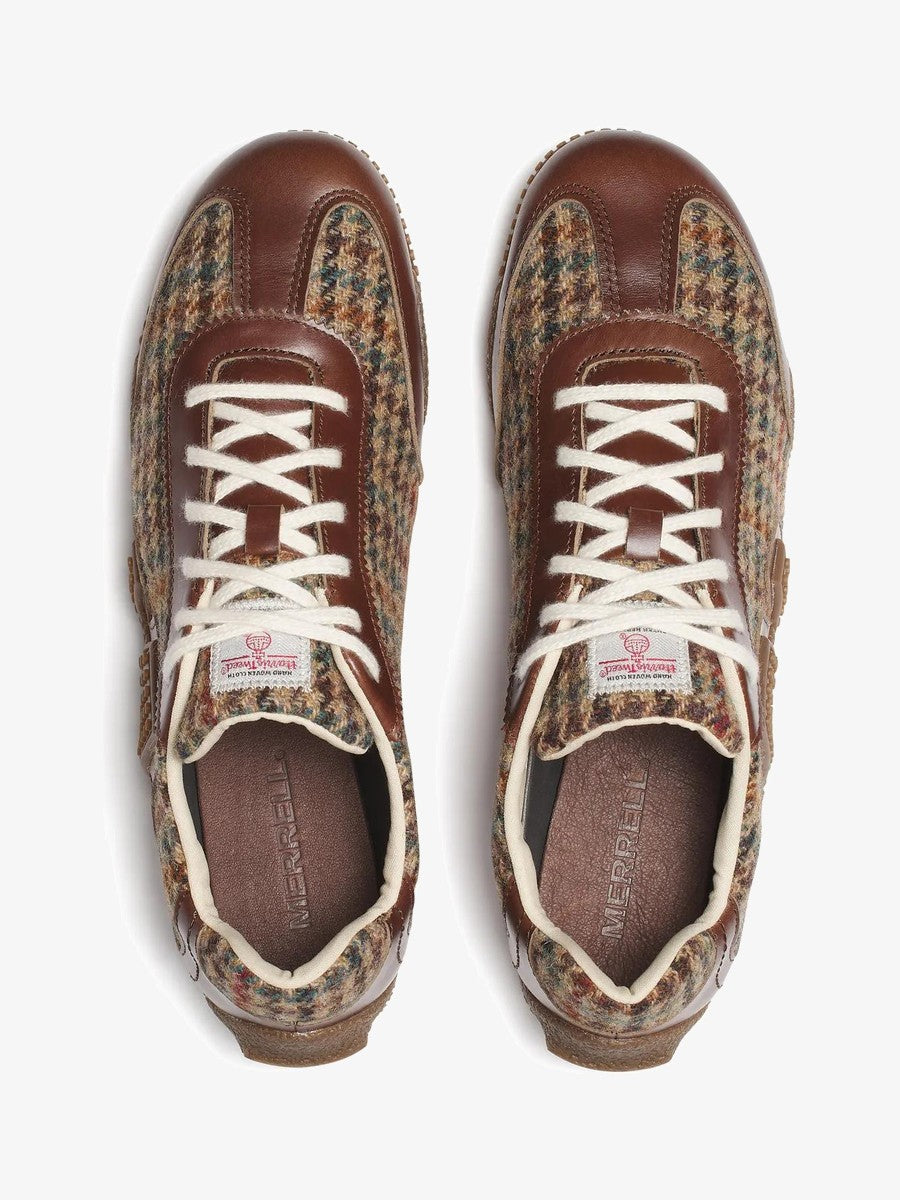 Merrell Relay Lace x Harris Tweed Dark Walnut, vue du dessus