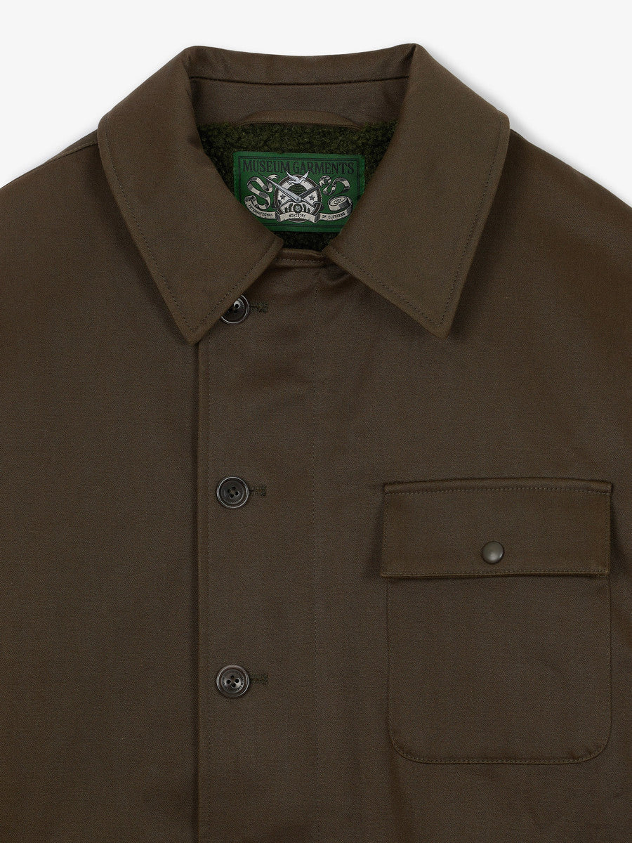 Museum Garments A-2 Military Jacket vert militaire foncé en coton - détail 1