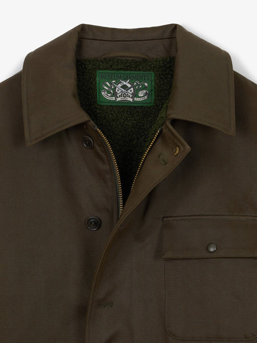 Museum Garments A-2 Military Jacket vert militaire foncé en coton - détail 3