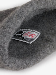 Museum Garments Alpaca Beanie gris anthracite chiné en baby alpaga - détail 1