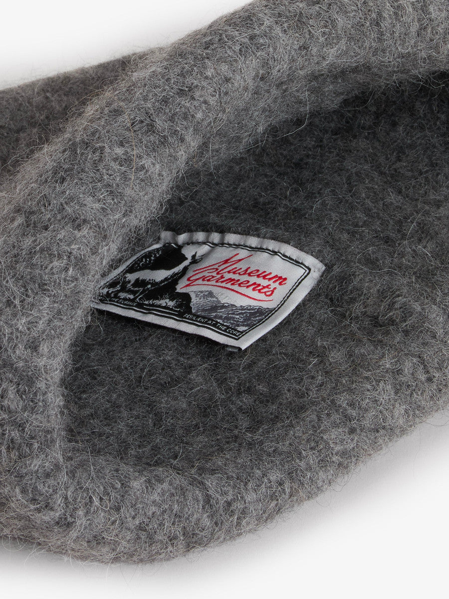 Museum Garments Alpaca Beanie gris anthracite chiné en baby alpaga - détail 1