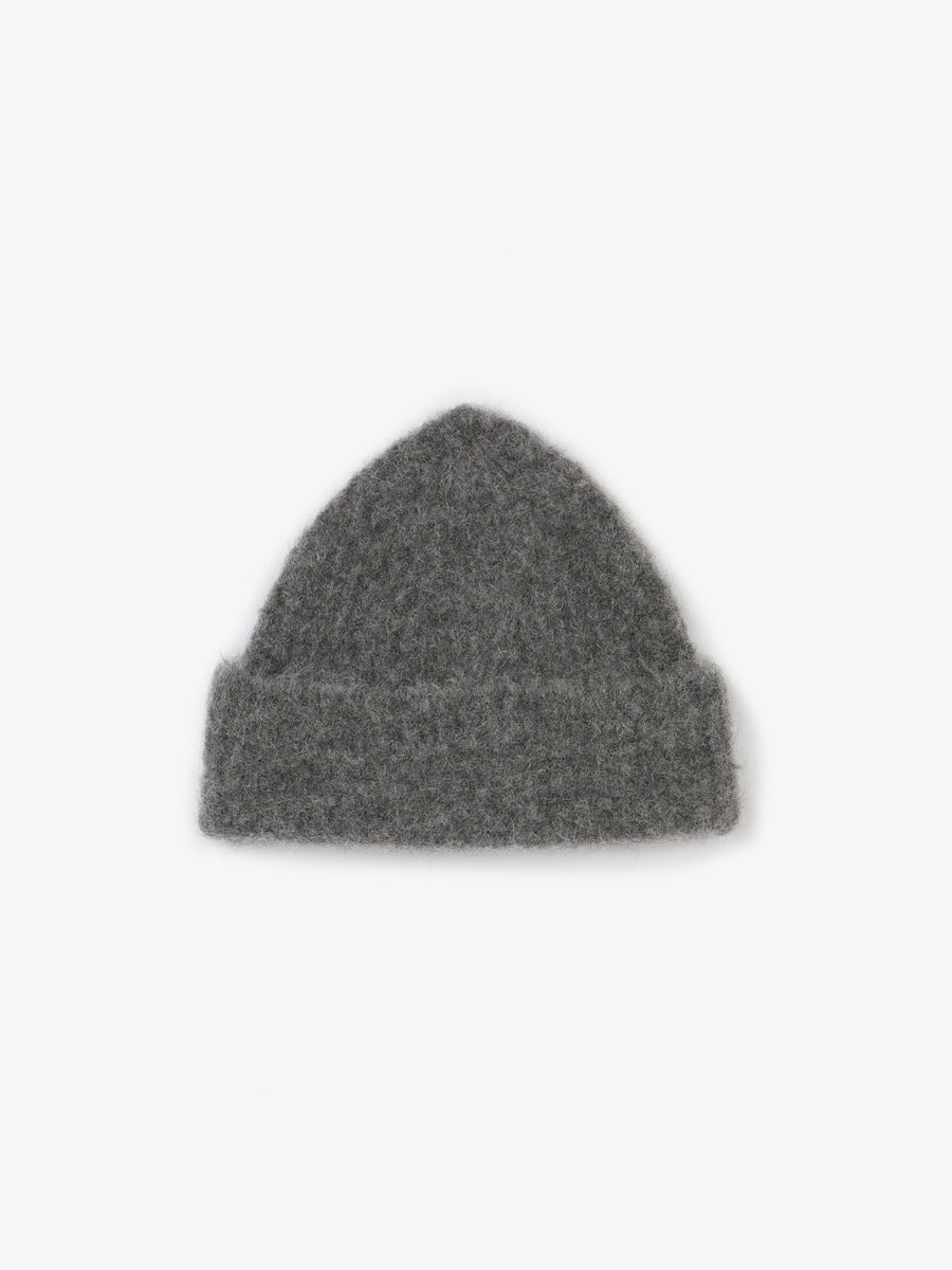 Museum Garments Alpaca Beanie gris anthracite chiné en baby alpaga - packshot