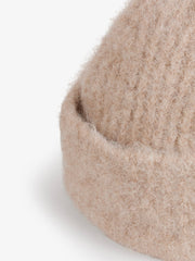 Museum Garments Alpaca Beanie beige chiné en baby alpaga - détail 2