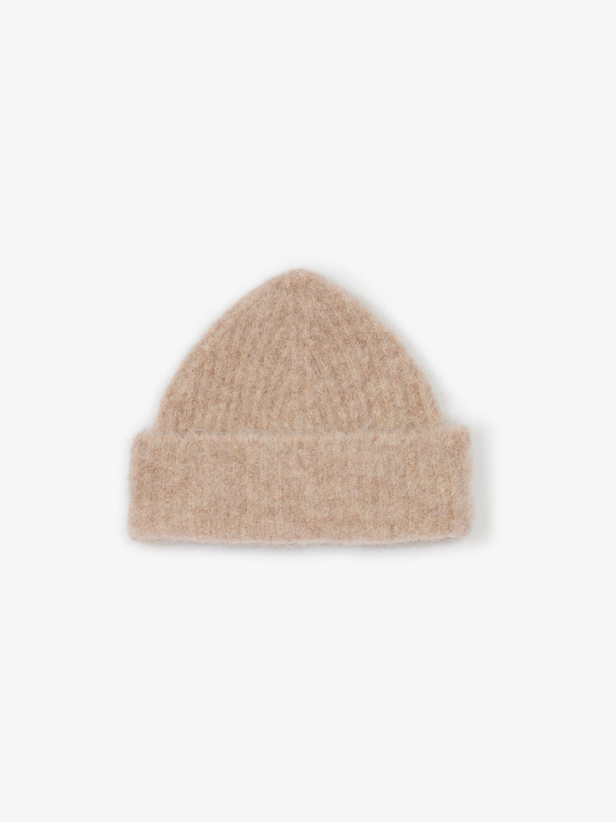 Museum Garments Alpaca Beanie beige chiné en baby alpaga - packshot