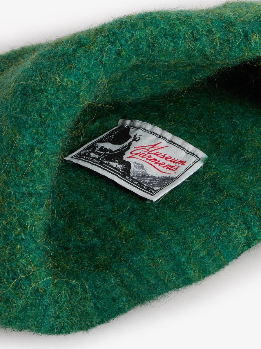 Museum Garments Alpaca Beanie vert chiné en baby alpaga - détail 1
