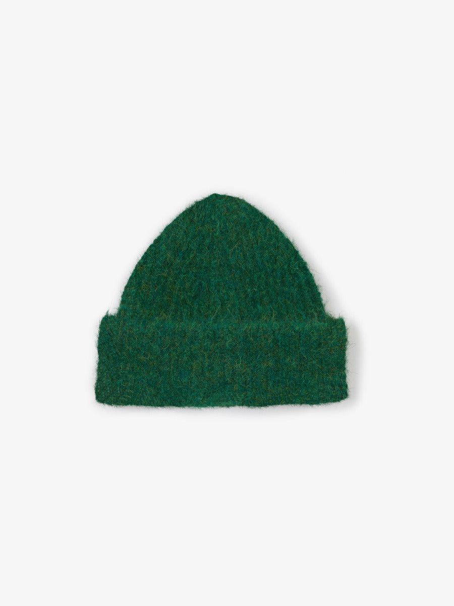 Museum Garments Alpaca Beanie vert chiné en baby alpaga - packshot