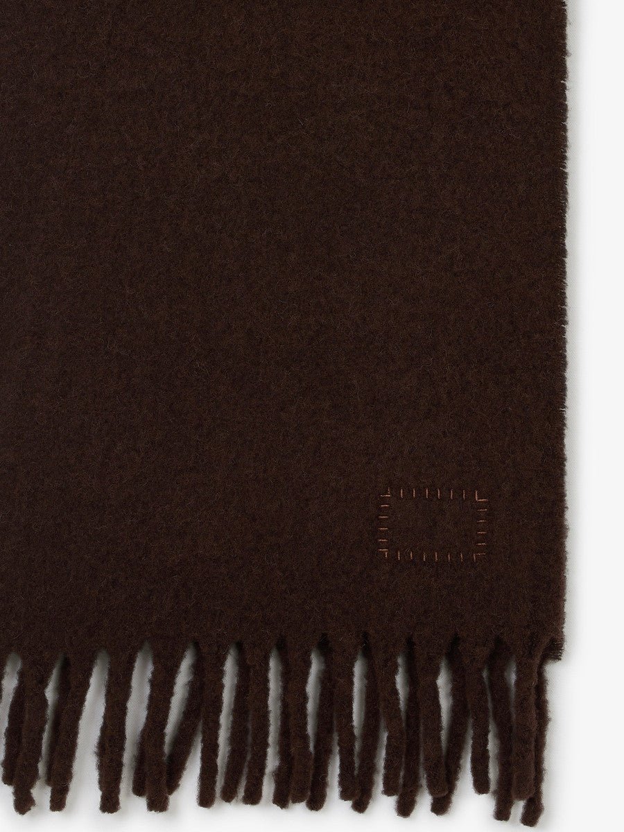 Écharpe Museum Garments marron en alpaga - détail 1