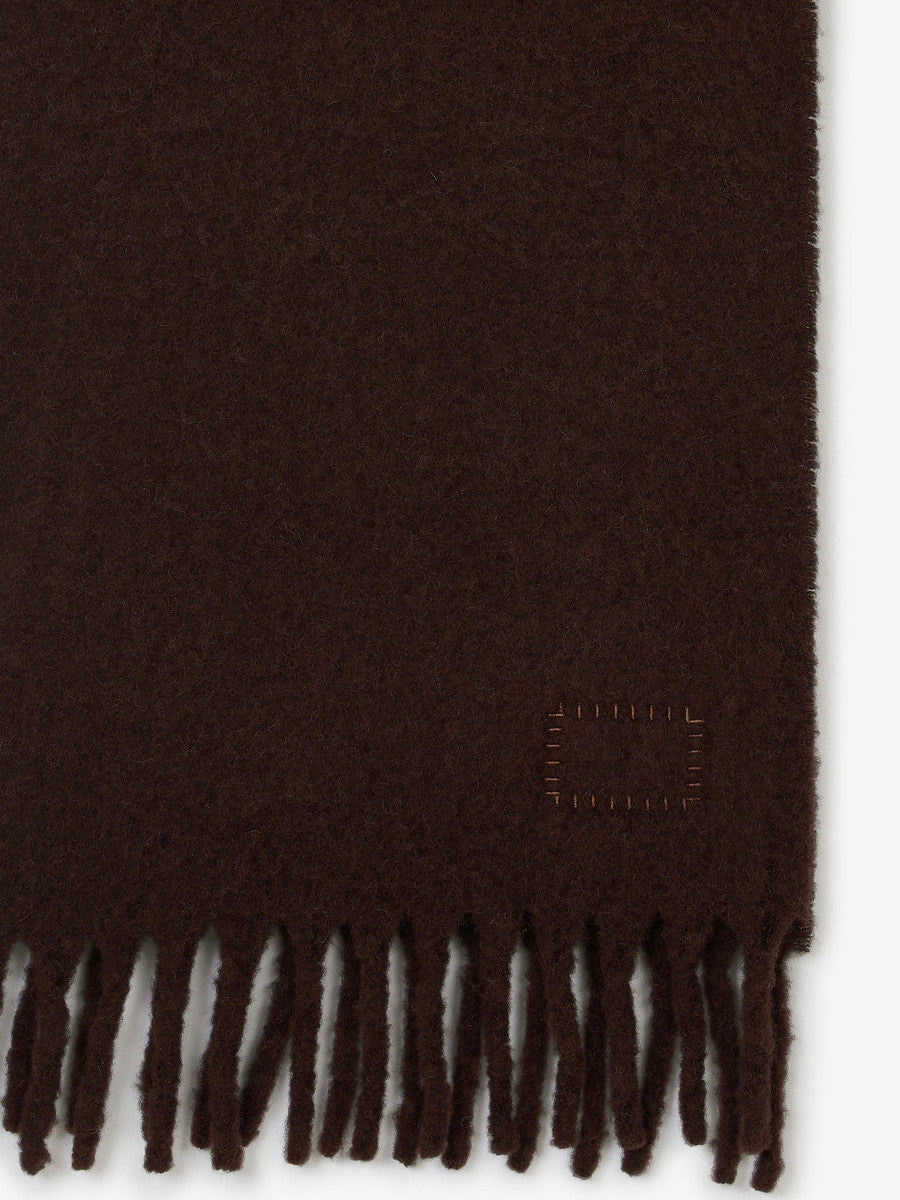 Écharpe Museum Garments marron en alpaga - détail 1