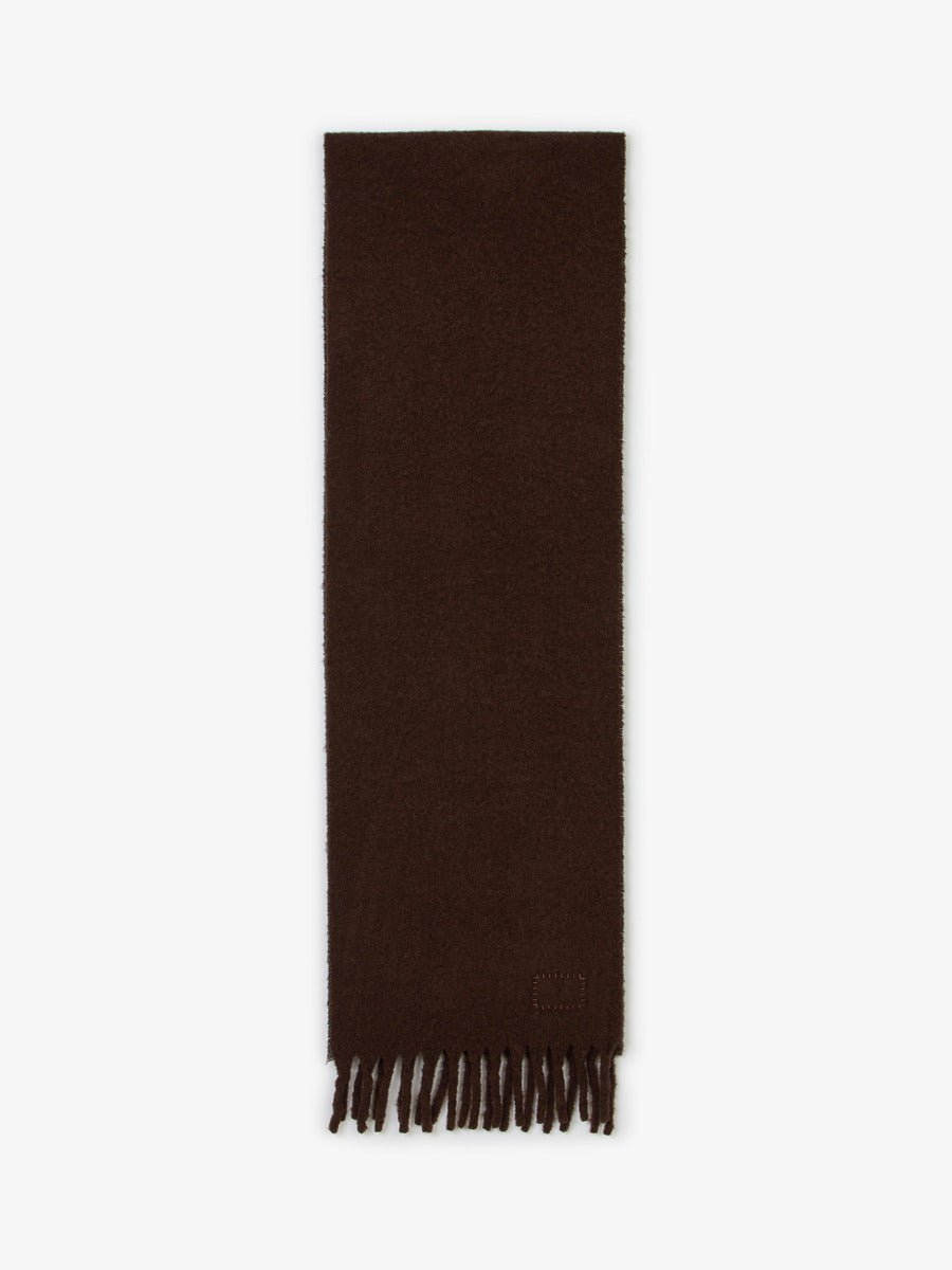 Écharpe Museum Garments marron en alpaga - packshot