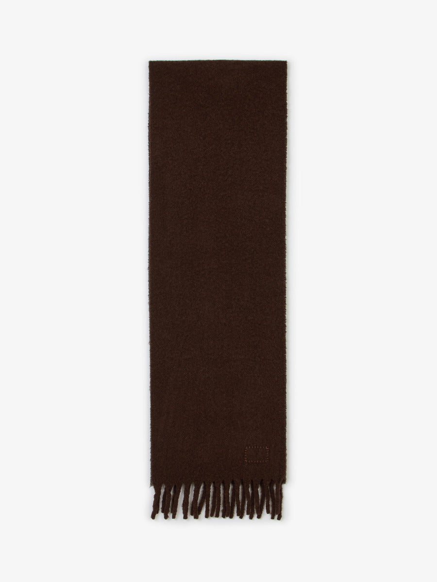 Écharpe Museum Garments marron en alpaga - packshot