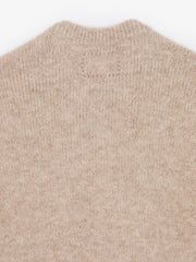 Museum Garments Alpaca Sweater beige chiné en baby alpaga - détail 2