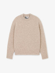 Museum Garments Alpaca Sweater beige chiné en baby alpaga - packshot