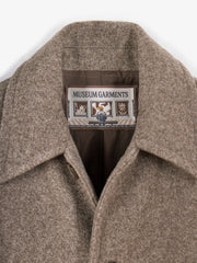 Car Coat Raglan Museum Garments beige chiné - détail 1