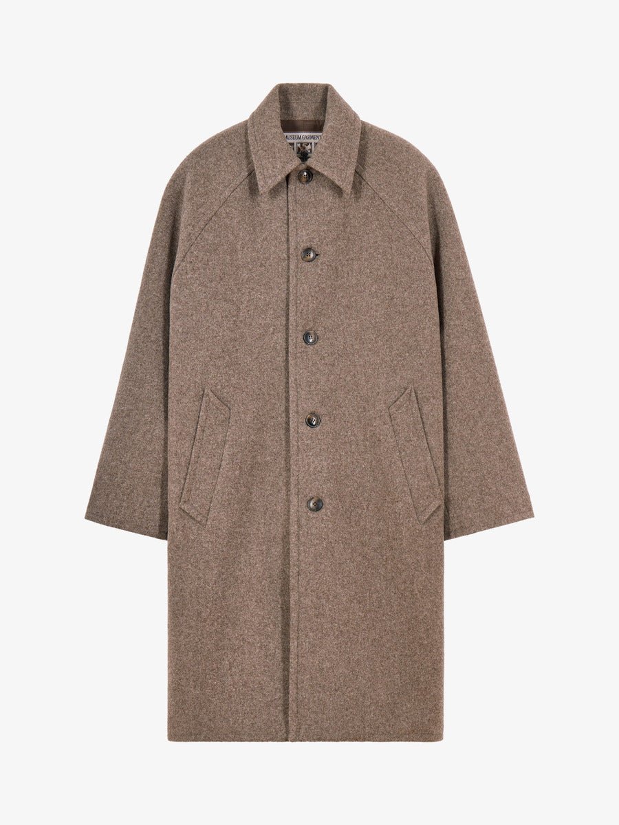 Car Coat Raglan Museum Garments beige chiné - packshot